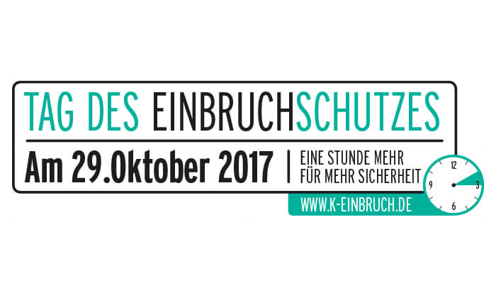 Störer/Aufkleber Tag des Einbruchschutzes 2017