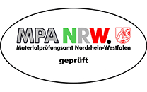 Logo: MPA NRW geprüft. Materialprüfungsamt Nordrhein-Westfalen
