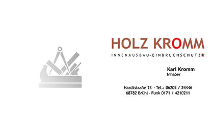 Logo: Holz Kromm mechanischer Einbruchschutz