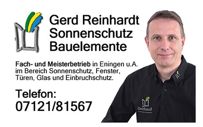 Logo: Gerd Reinhardt Sonnenschutz Bauelemente