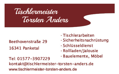 Logo: Tischlermeister Torsten Anders
