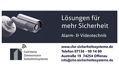 Logo: Carl-Heinz Zimmermann Sicherheitssysteme