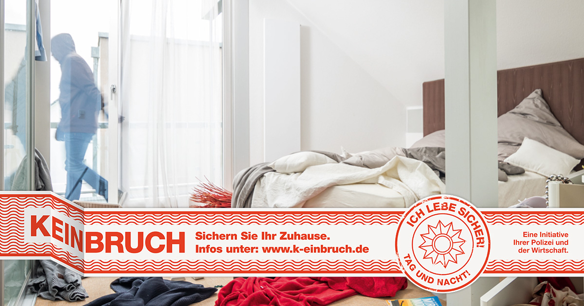 Vorschaubild Bewerbung der Kampagne mit K-Einbruch Siegel Variante 1