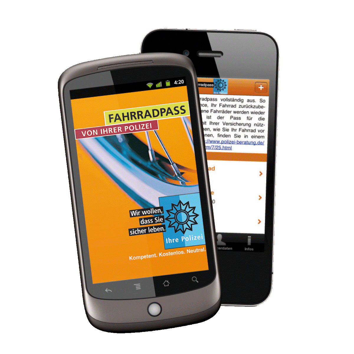 Produktbild "Fahrradpass-App" Polizeiliche Fahrradpass-App
