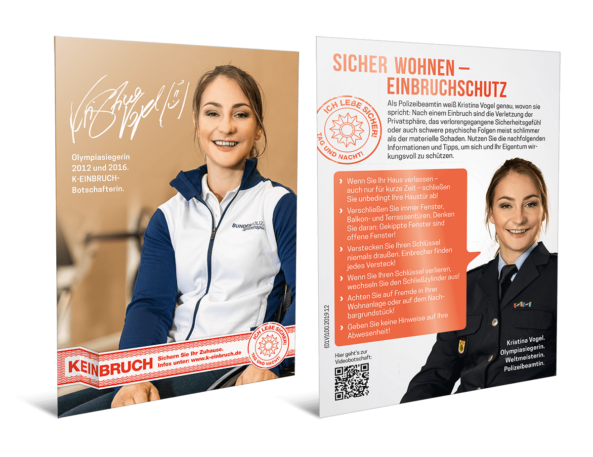 Produktbild "K-EINBRUCH - Autogrammkarte Kristina Vogel"