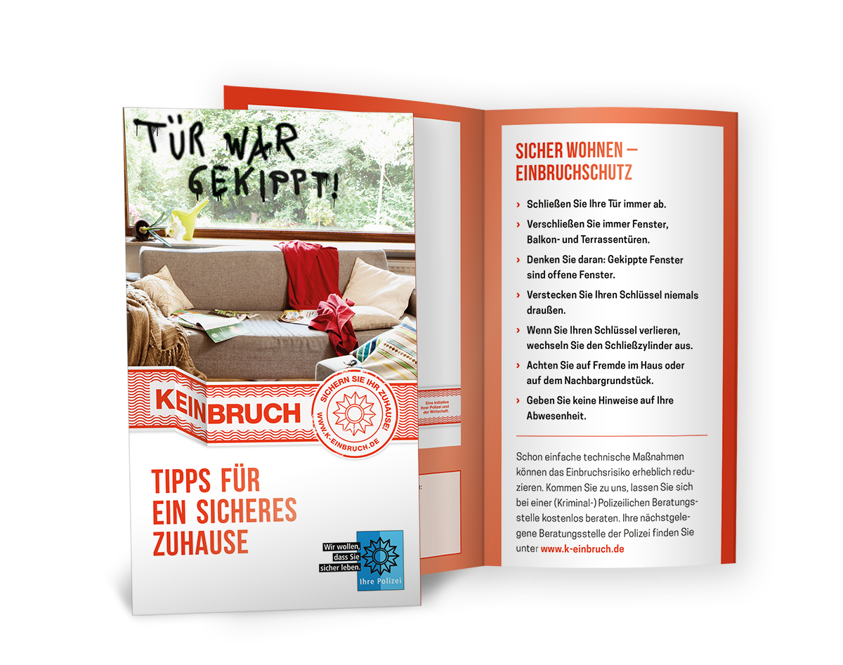 Produktbild "Tipps für ein sicheres Zuhause - Haftnotizen-Set" K-EINBRUCH Haftnotizen-Set
